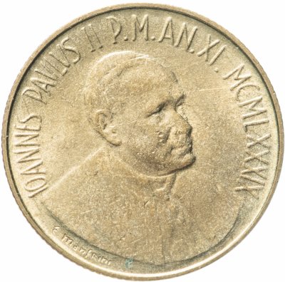купить Ватикан 200 лир 1989 Три фигуры