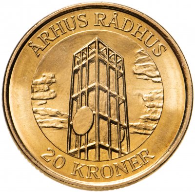 купить Дания 20 крон (kroner) 2002 "Башня Ратуши, Орхус"
