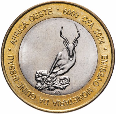 купить Гвинея-Бисау 6000 франков (francs) 2004 "Газель"