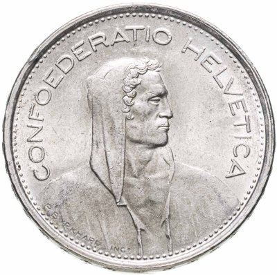 купить Швейцария 5 франков (francs) 1967
