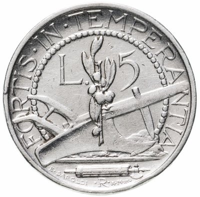 купить Сан-Марино 5 лир (lire) 1932