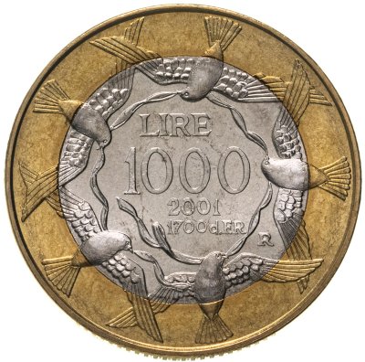 купить Сан-Марино 1000 лир (lire) 2001