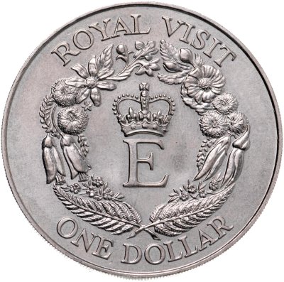 купить Новая Зеландия 1 доллар (dollar) 1986 Королевский визит