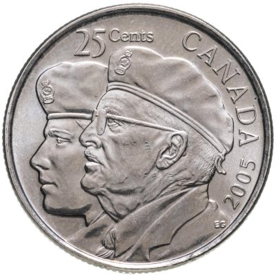 купить Канада 25 центов (cents) 2005 "Год Ветеранов"