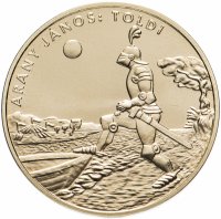 Купить Венгрия 200 форинтов (forint, ketszaz) 2001 "Детская литература - Янош Арань, "Толди"