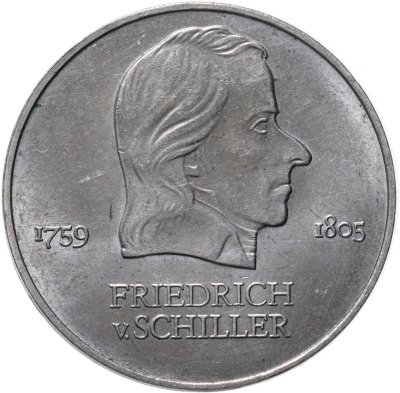 купить Германия (ГДР) 20 марок 1972 "Фридрих фон Шиллер"