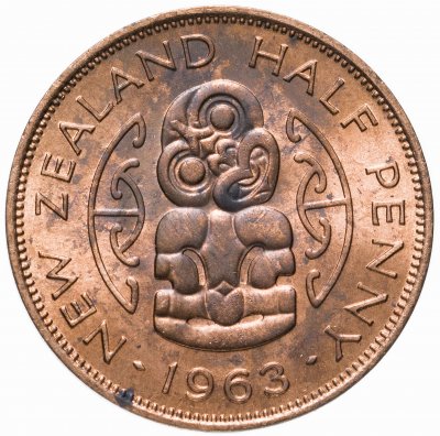 купить Новая Зеландия 1/2 пенни (penny) 1963