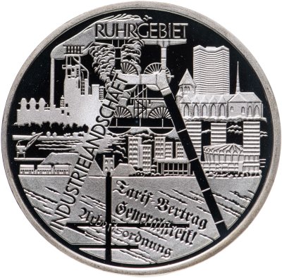 купить Германия 10 euro (евро) 2003 F "Индустриальный пейзаж Рура"