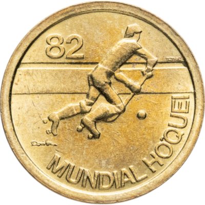 купить Португалия 1 эскудо (escudo) 1982 Чемпионат мира по хоккею на роликах