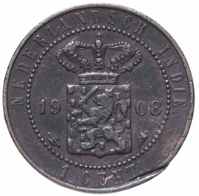 купить Голландская Ост-Индия 1 цент (cent) 1908