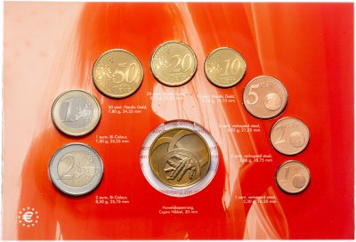 купить Нидерланды годовой набор евро 2005 (8 монет+жетон в официальном буклете) Свадебный