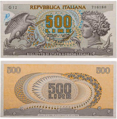 купить Италия 500 лир 1966