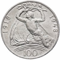 купить Чехословакия 100 крон 1948 "30-летие независимости"