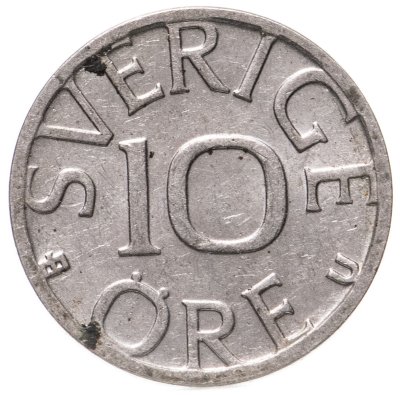 купить Швеция 10 эре (ore) 1986