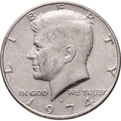 купить США 50 центов (1/2 доллара, half dollar) 1974 "Kennedy Half Dollar (Кеннеди)" D