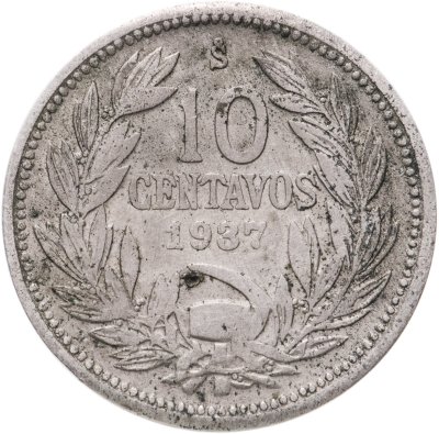 купить Чили 10 сентаво 1937