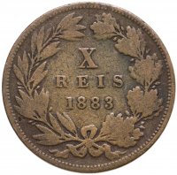купить Португалия 10 рейс (reis) 1883