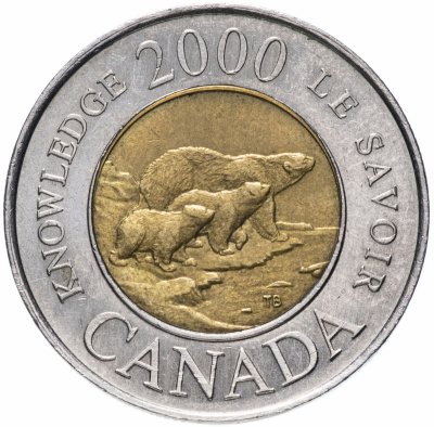 купить Канада 2 доллара (dollars) 2000