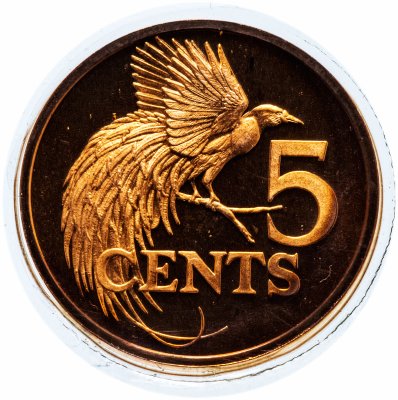 купить Тринидад и Тобаго 5 центов (cents) 1974