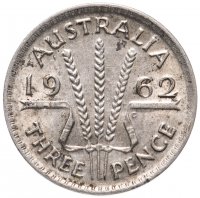 Купить Австралия 3 пенса (pence) 1962