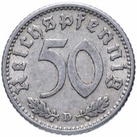 купить Германия (Третий рейх) 50 рейхспфеннигов (reichspfennig) 1940 D