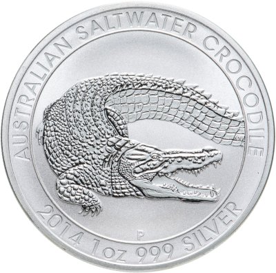 купить Австралия 1 доллар (dollar) 2014 P Australian Saltwater Crocodile (крокодил)