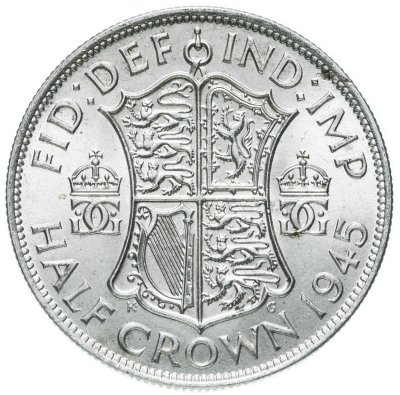 купить Великобритания 1/2 кроны (crown) 1945