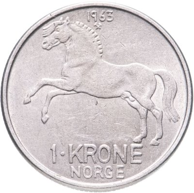 купить Норвегия 1 крона (crown) 1963