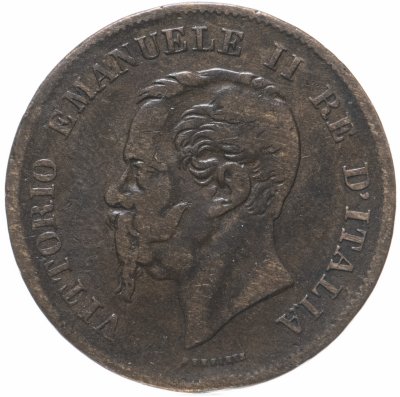 купить Италия 5 чентезимо (centesimi) 1861 M, знак монетного двора: "M" - Милан