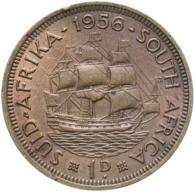 купить ЮАР 1 пенни (penny) 1956