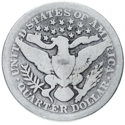 купить США 25 центов (квотер, 1/4 доллара, quarter dollar) 1899 Barber Quarter Без отметки монетного двора