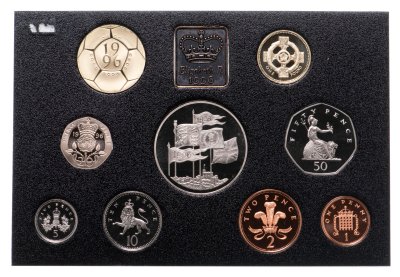 купить Великобритания набор из 9 монет 1996, в футляре с сертификатом