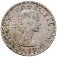 Купить Великобритания 1/2 кроны 1953-1970, случайная дата