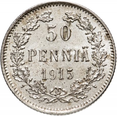 купить 50 пенни (pennia) 1915 S, монета для Финляндии