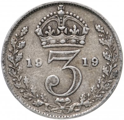купить Великобритания 3 пенса (pence) 1919