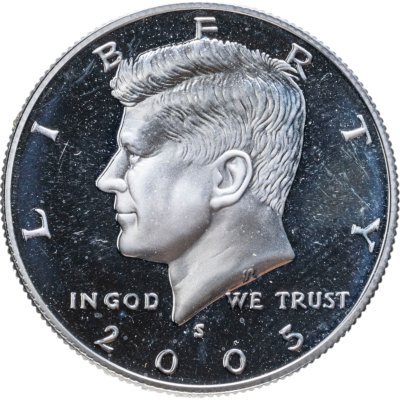 купить США 50 центов (1/2 доллара, half dollar) 2005 Proof Kennedy Half Dollar (Кеннеди) Знак монетного двора "S" - Сан-Франциско