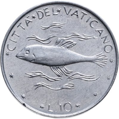 купить Ватикан 10 лир (lire) 1977