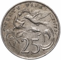 купить Ямайка 25 центов (cents) 1969-1990, случайная дата
