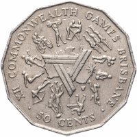 купить Австралия 50 центов (cents) 1982 XII Игры Содружества