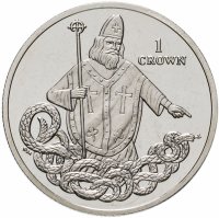 Купить Остров Мэн 1 крона (crown) 2013 "Святой Патрик"