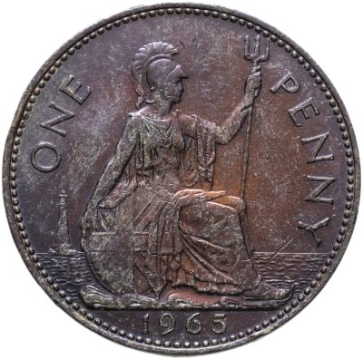 купить Великобритания 1 пенни (penny) 1965
