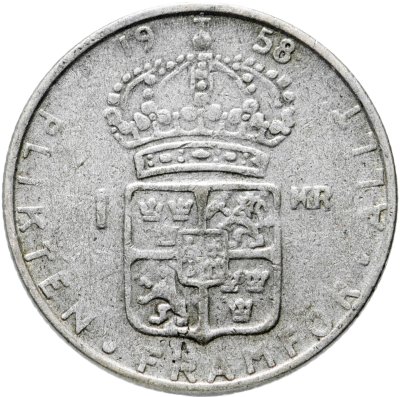 купить Швеция 1 крона (krona) 1958