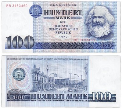 купить Германия ГДР 100 марок 1975 (Pick 31a)