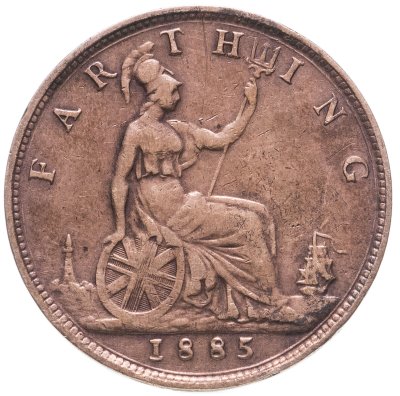 купить Великобритания 1 фартинг (farthing) 1885