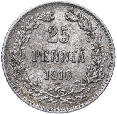 купить 25 пенни (pennia) 1916 S