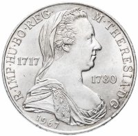 Купить Австрия 25 шиллингов 1967 "250-летие со дня рождения императрицы Марии Терезии"