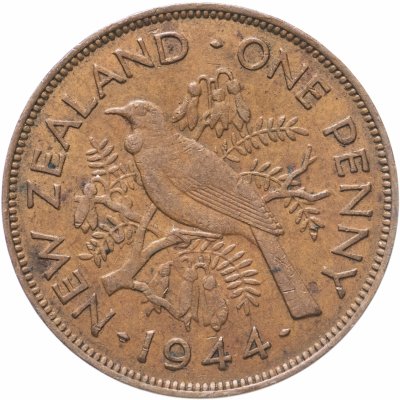 купить Новая Зеландия 1 пенни (penny) 1944
