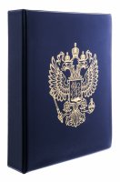 купить Папка на кольцах без листов. Стандарт "GRAND", синий (орёл)