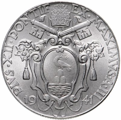 купить Ватикан 2 лиры (lire) 1941