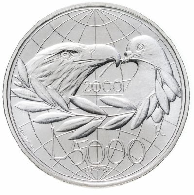 купить Сан-Марино 5000 лир (lire) 2000 Мир